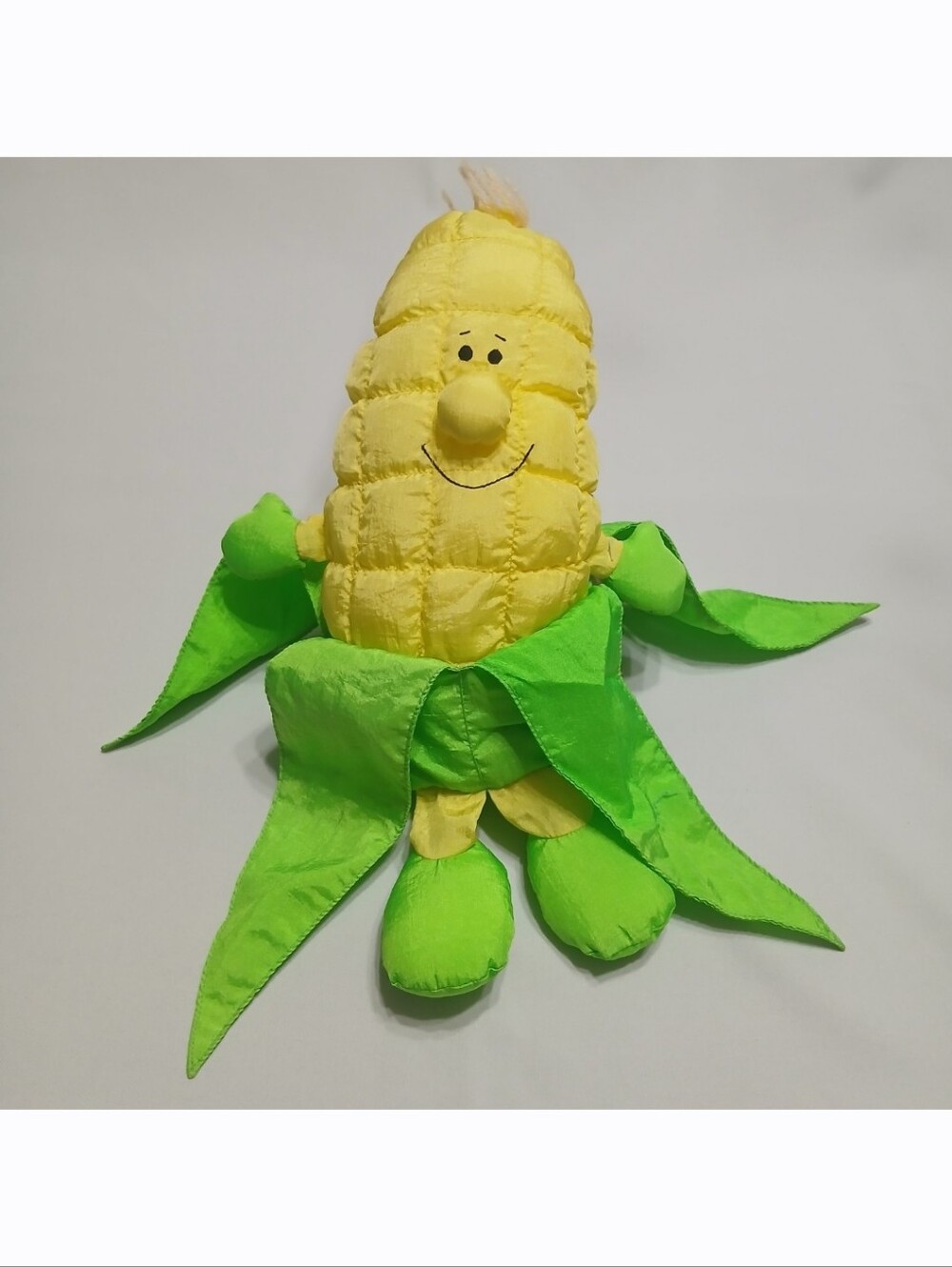 New! Vintage Russ Berrie Yellow Green Peel 12" Corn Plush Stuffed Toy Polyester